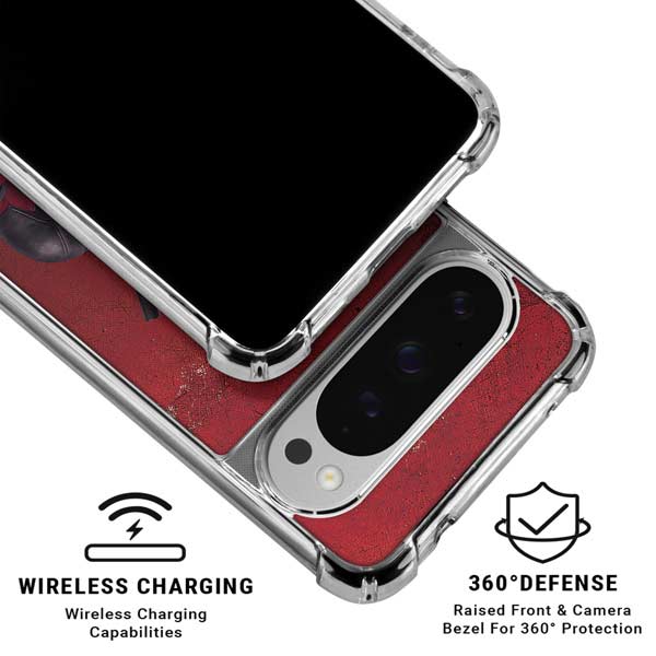 Marvel Deadpool Legacy Deadpool Red Poster Google Pixel 10 Pro XL Clear Case