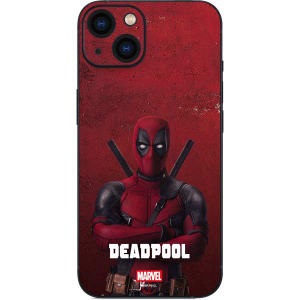 Marvel Deadpool Legacy Deadpool Red Poster iPhone 15 Skin