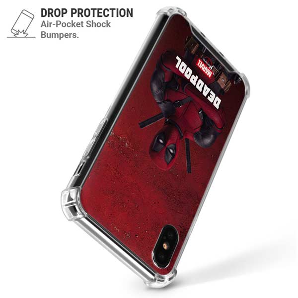 Marvel Deadpool Legacy Deadpool Red Poster iPhone X/XS Clear Case
