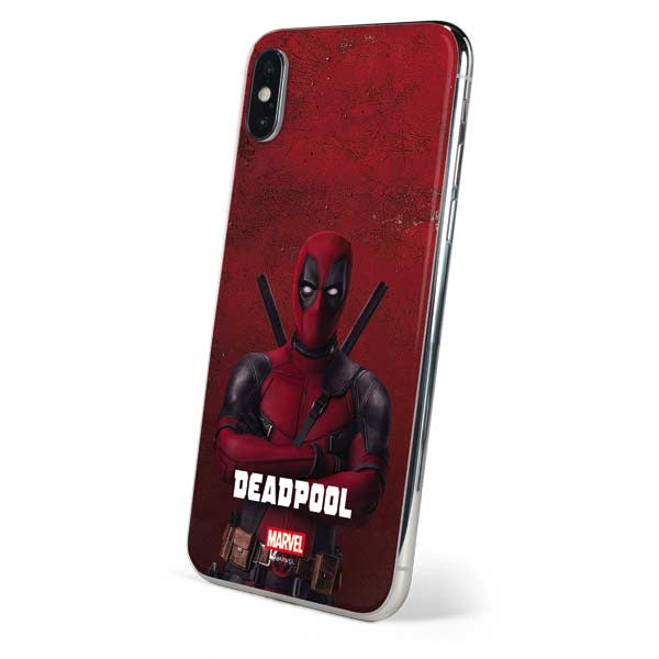 Marvel Deadpool Legacy Deadpool Red Poster iPhone XS Max Skin