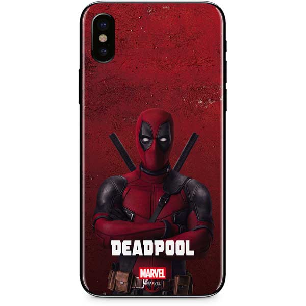Marvel Deadpool Legacy Deadpool Red Poster iPhone XS Skin