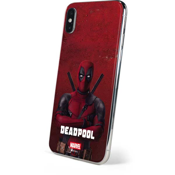 Marvel Deadpool Legacy Deadpool Red Poster iPhone XS Skin