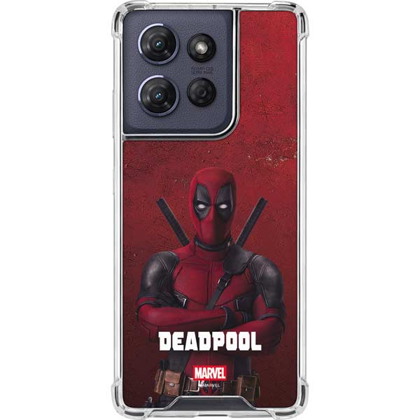 Marvel Deadpool Legacy Deadpool Red Poster Moto G 5G (2025) Clear Case