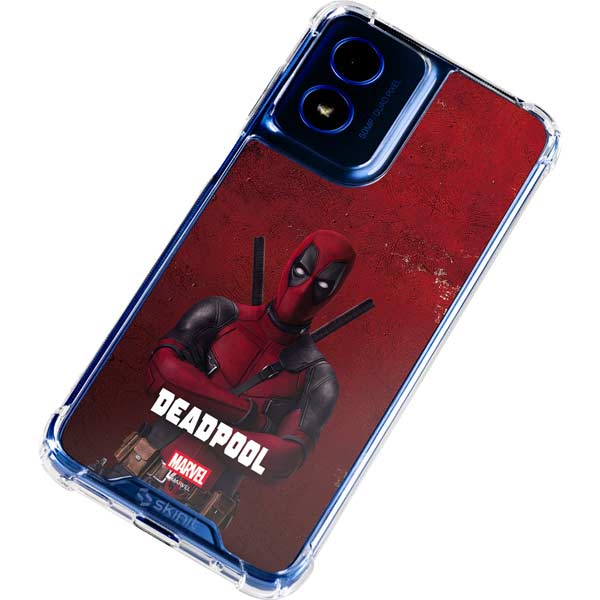 Marvel Deadpool Legacy Deadpool Red Poster Moto G Play 4G (2024) Clear Case