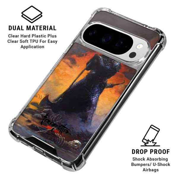 Death Dealer by Frazetta Google Pixel 10 Pro XL Clear Case
