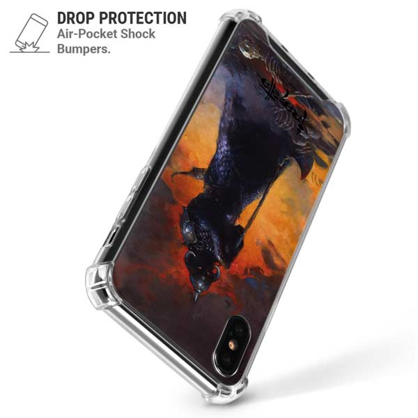 Death Dealer by Frazetta iPhone X/XS Clear Case