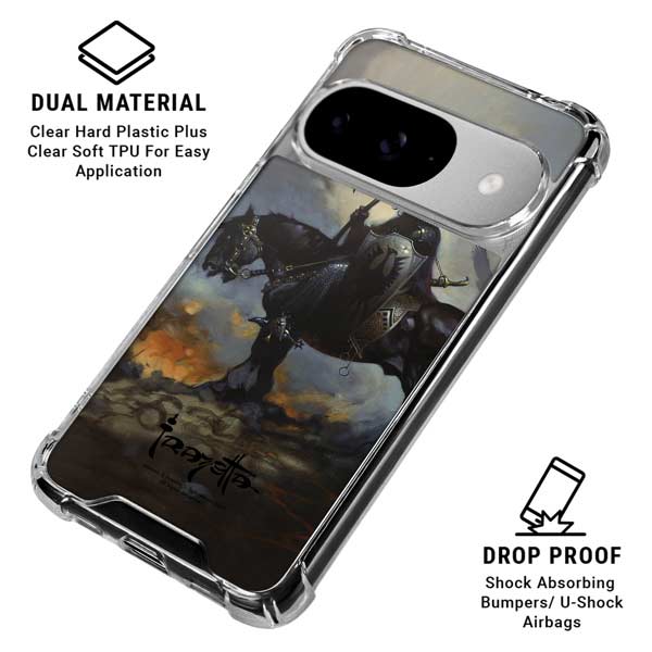 Death Dealer on Horseback by Frazetta Google Pixel 10 Clear Case