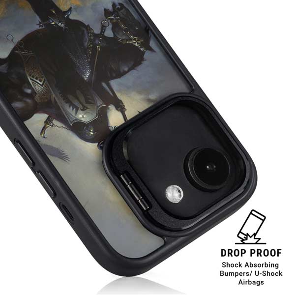 Death Dealer on Horseback by Frazetta iPhone 16e Kickstand Case
