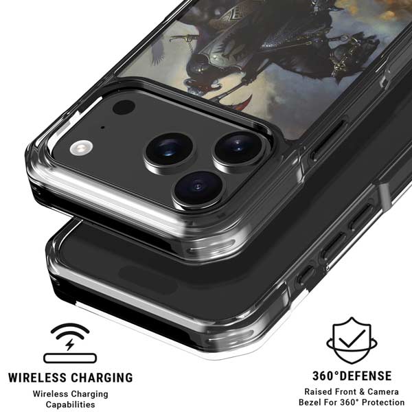 Death Dealer on Horseback by Frazetta iPhone 18 Pro Clear Case