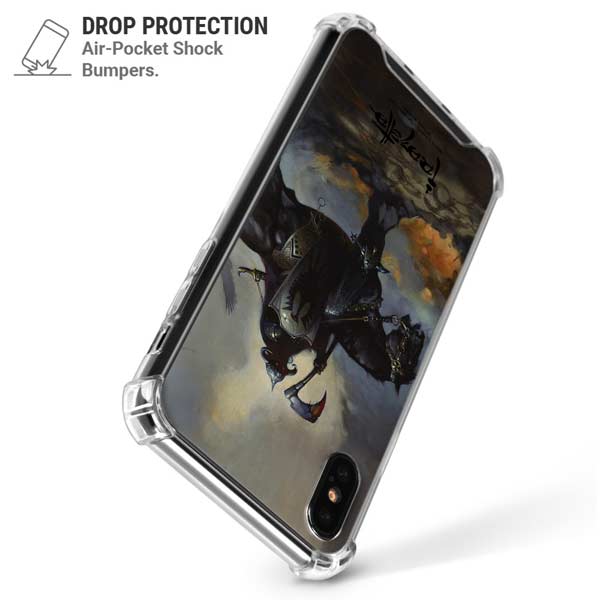 Death Dealer on Horseback by Frazetta iPhone X/XS Clear Case