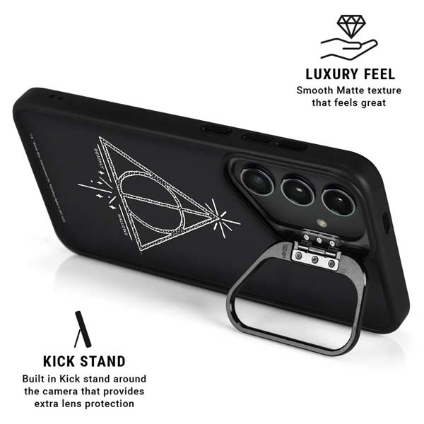 Wizarding Worlds Harry Potter Deathly Hallows Symbol Galaxy S26 Ultra Kickstand Case
