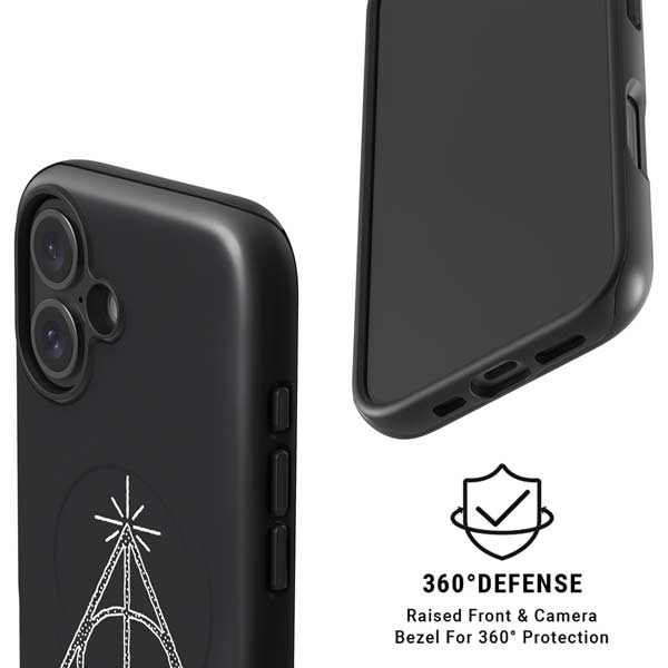 Wizarding Worlds Harry Potter Deathly Hallows Symbol iPhone 16 Plus Magsafe Impact Case