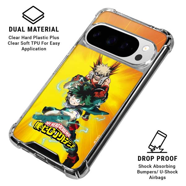 My Hero Academia Deku and Bakugo Season 5 Google Pixel 10 Pro XL Clear Case
