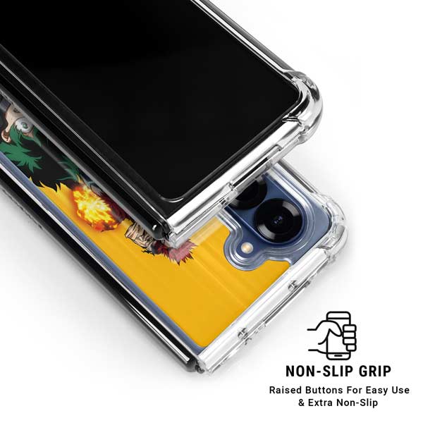 My Hero Academia Deku Squad Season 5 Galaxy Z Fold7 Clear Case