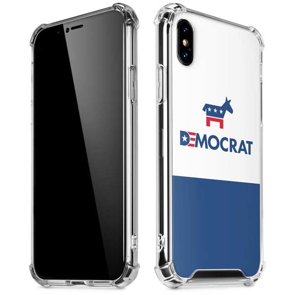 Democrat Blue And Red iPhone X/XS Clear Case