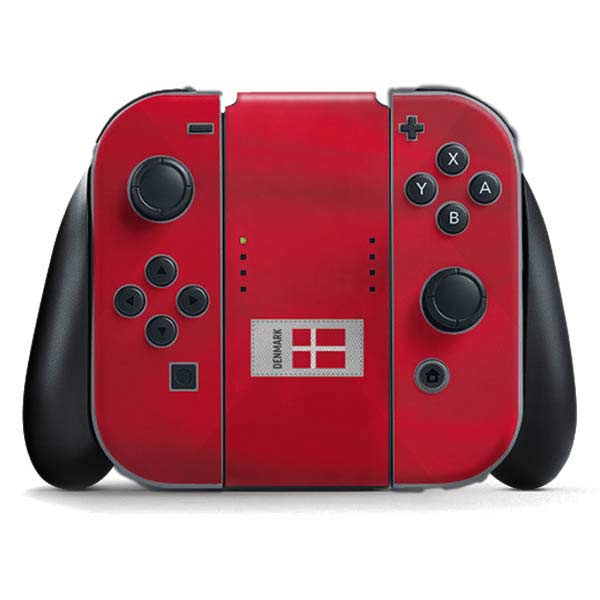 Denmark Soccer Flag Nintendo Skins
