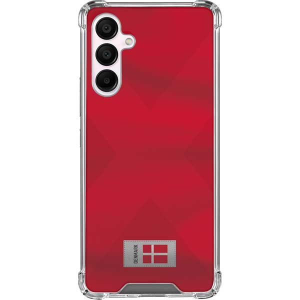 Denmark Soccer Flag Galaxy A16 5G Clear Case