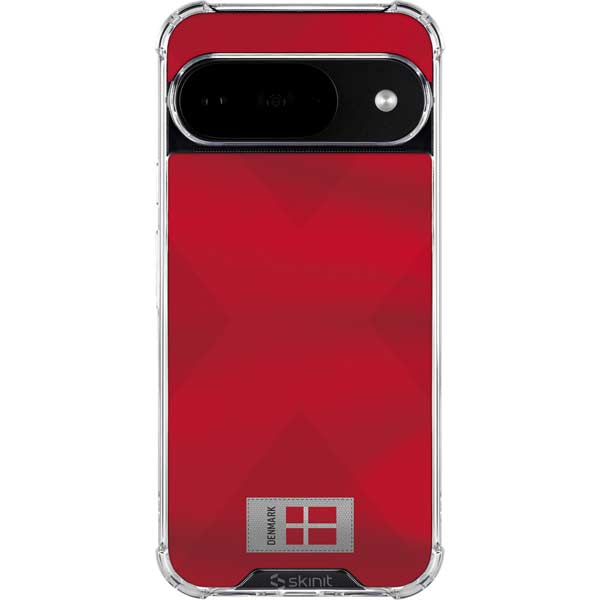 Denmark Soccer Flag Google Pixel 10 Clear Case