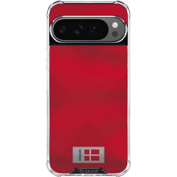 Denmark Soccer Flag Google Pixel 10 Pro XL Clear Case
