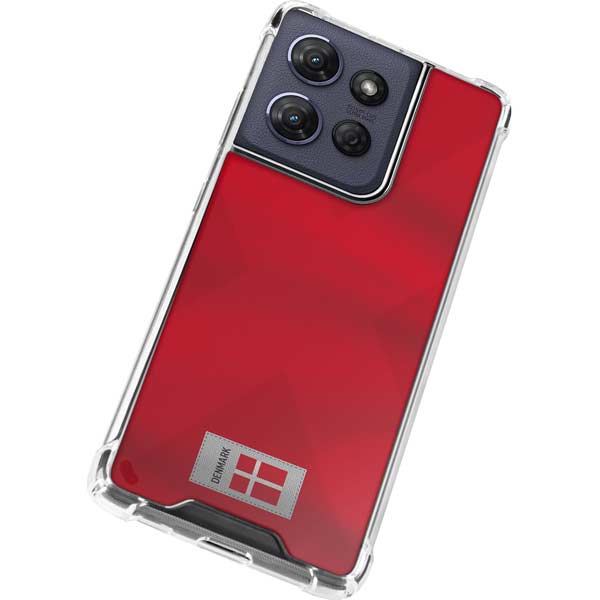 Denmark Soccer Flag Moto G 5G (2025) Clear Case