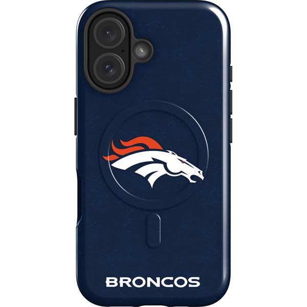 NFL Denver Broncos - Distressed iPhone 16 Magsafe Impact Case