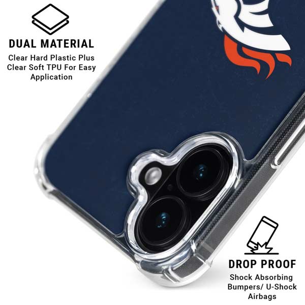 NFL Denver Broncos - Distressed iPhone 17 Clear Case