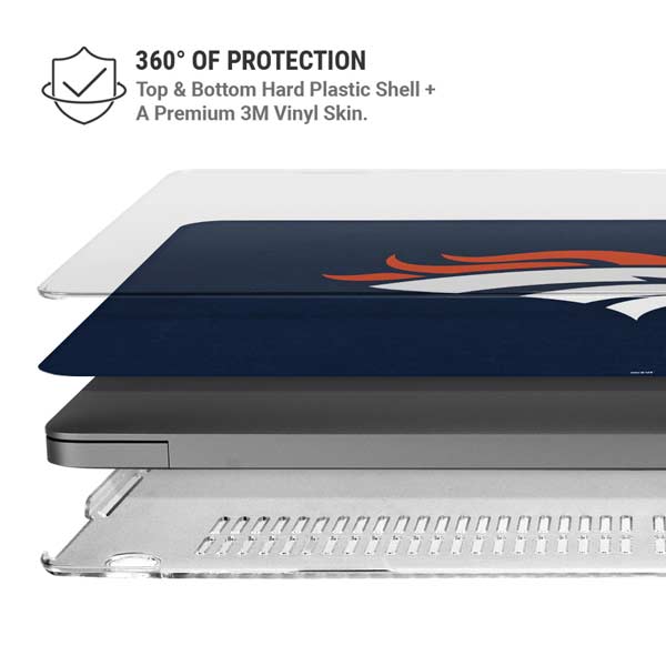 NFL Denver Broncos - Distressed MacBook Pro 14in (2021-24) Case plus Skin