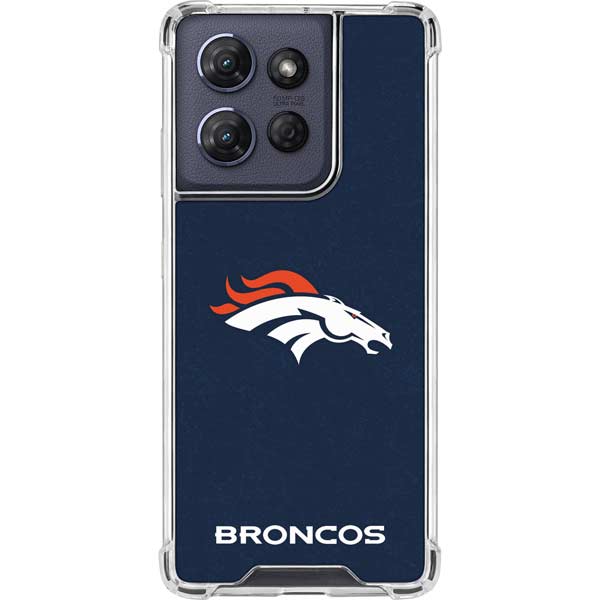 NFL Denver Broncos - Distressed Moto G Play 5G (2025) Clear Case