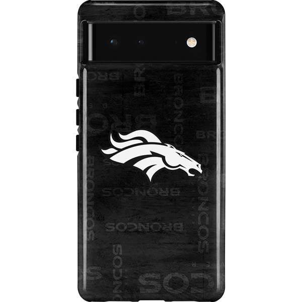 NFL Denver Broncos Black & White Pixel Cases