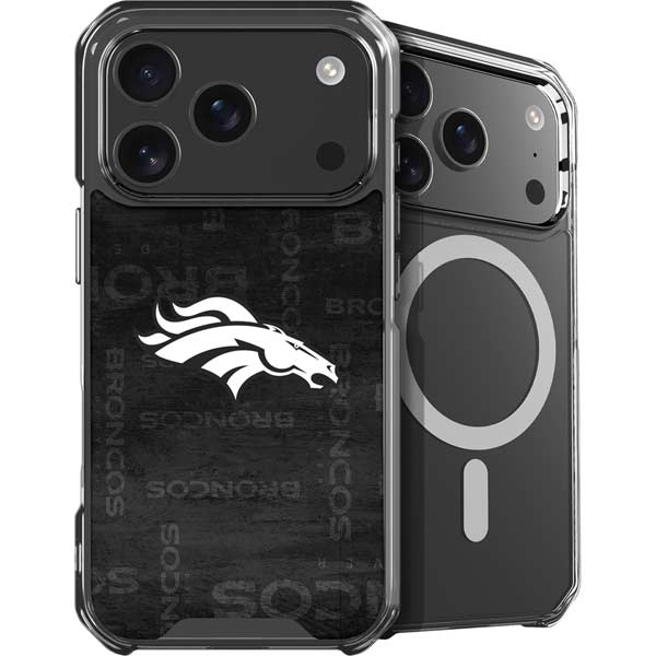 NFL Denver Broncos Black & White iPhone 17 Pro Max MagSafe Case