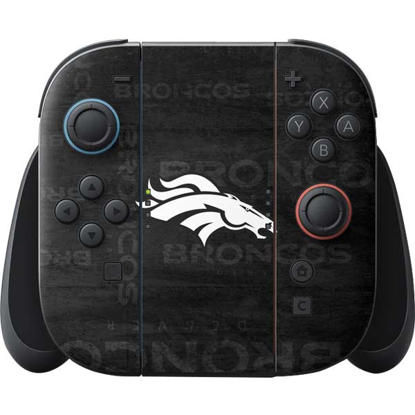NFL Denver Broncos Black & White Nintendo Skins