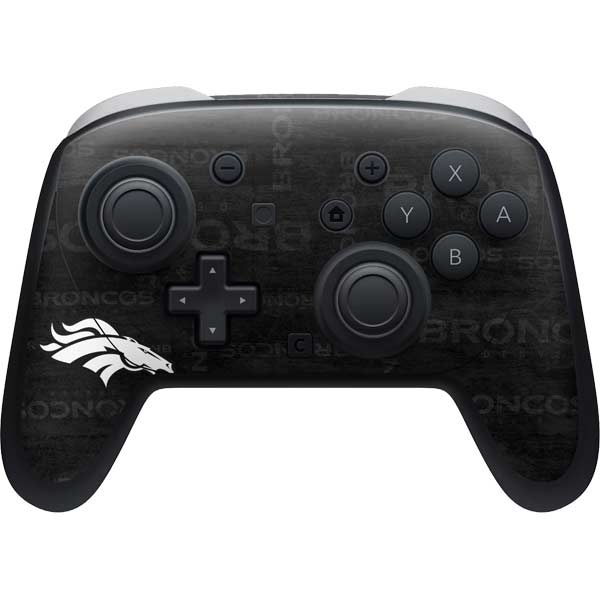 NFL Denver Broncos Black & White Nintendo Skins