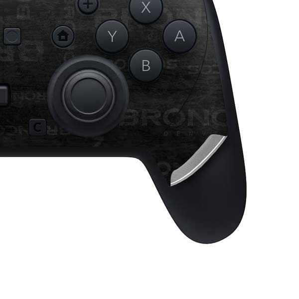 NFL Denver Broncos Black & White Nintendo Switch 2 (2025) Pro Controller Skin