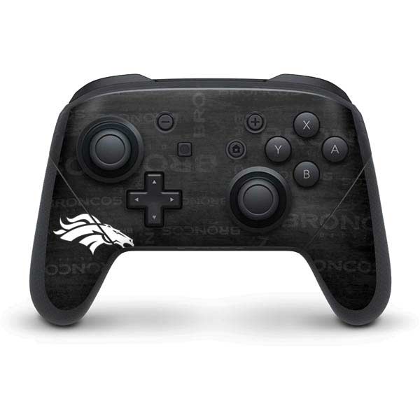 NFL Denver Broncos Black & White Nintendo Skins