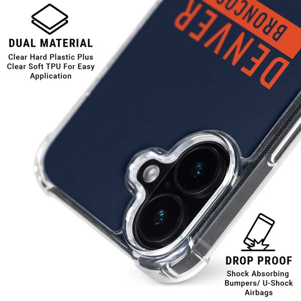 NFL Denver Broncos Blue Performance Series iPhone 17 MagSafe Case