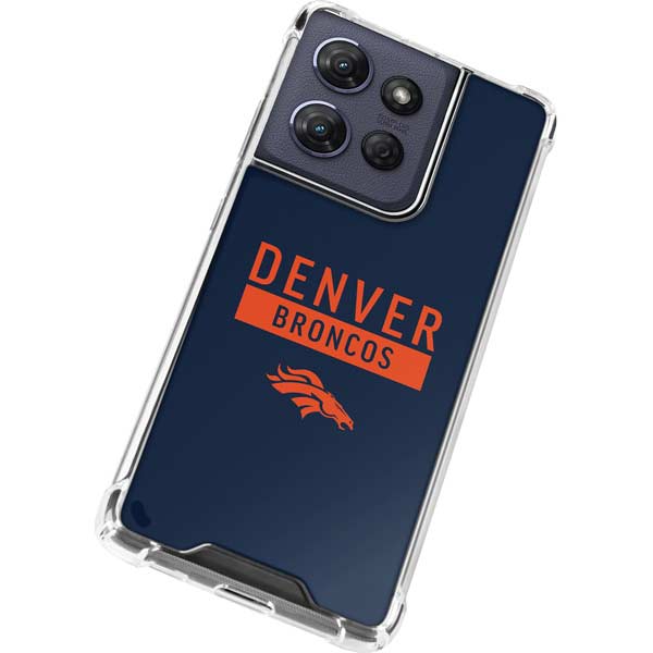 NFL Denver Broncos Blue Performance Series Moto G 5G (2025) Clear Case