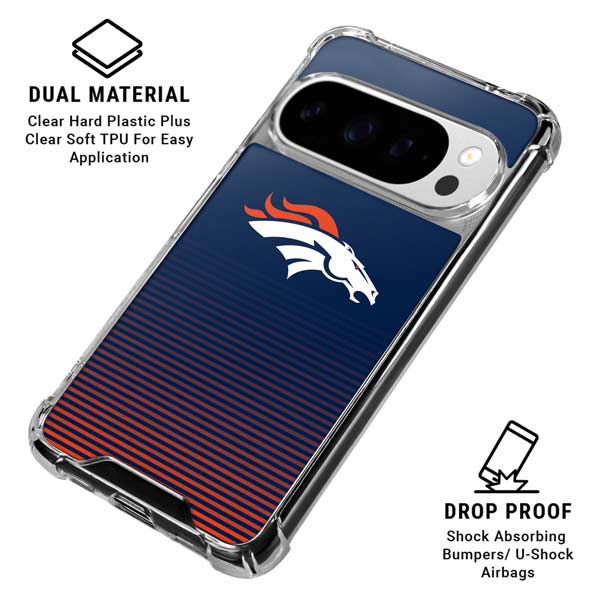 NFL Denver Broncos Breakaway Google Pixel 10 Pro Clear Case