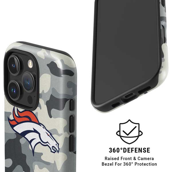 NFL Denver Broncos Camo iPhone 16 Pro Magsafe Impact Case