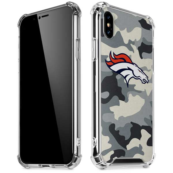 NFL Denver Broncos Camo iPhone X/XS Clear Case