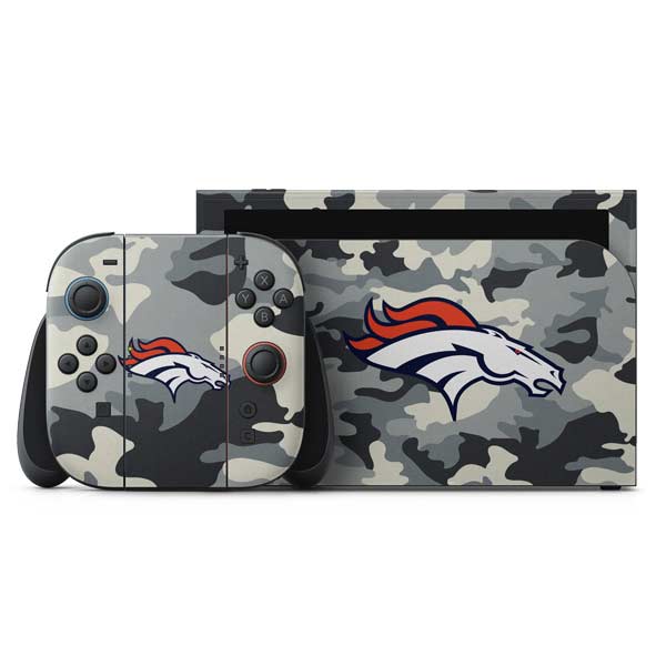 NFL Denver Broncos Camo Nintendo Switch 2 (2025) with Joy-Con Skin