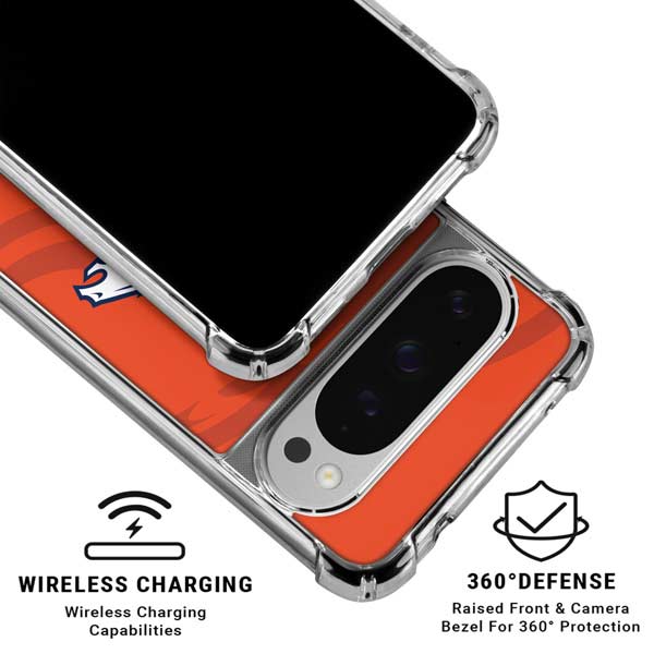 NFL Denver Broncos Double Vision Google Pixel 10 Pro Clear Case