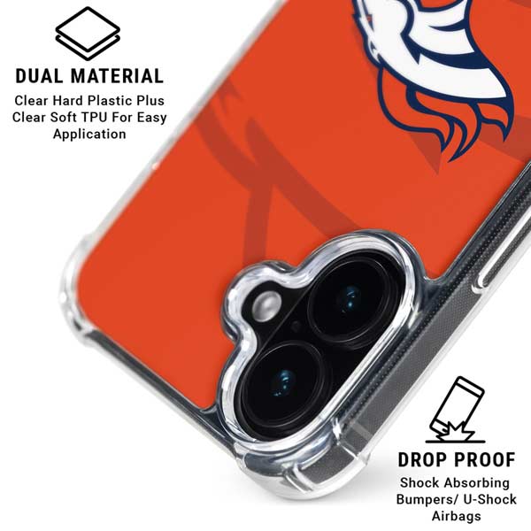 NFL Denver Broncos Double Vision iPhone 17 Clear Case