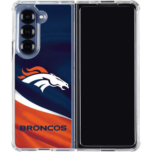 NFL Denver Broncos Galaxy Z Fold7 Clear Case