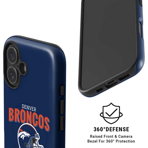 NFL Denver Broncos Helmet iPhone 16 Plus Magsafe Impact Case