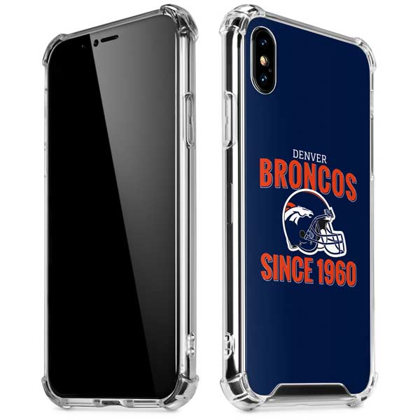 NFL Denver Broncos Helmet iPhone X/XS Clear Case