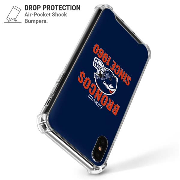 NFL Denver Broncos Helmet iPhone X/XS Clear Case