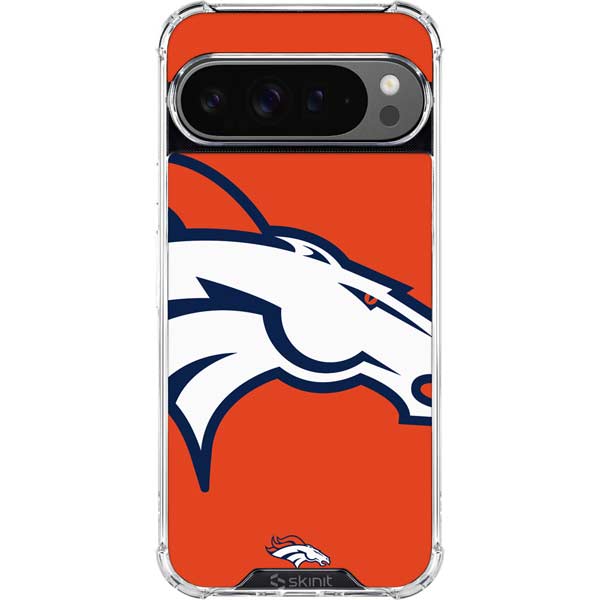 NFL Denver Broncos Large Logo Google Pixel 10 Pro XL Clear Case