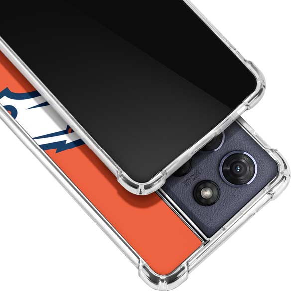 NFL Denver Broncos Large Logo Moto G 5G (2025) Clear Case