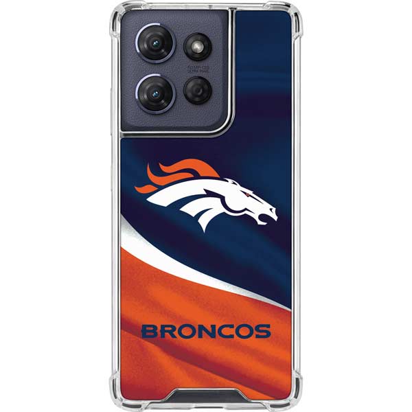 NFL Denver Broncos Moto G 5G (2025) Clear Case