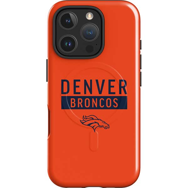 NFL Denver Broncos Orange Performance Series iPhone 16 Pro Magsafe Impact Case